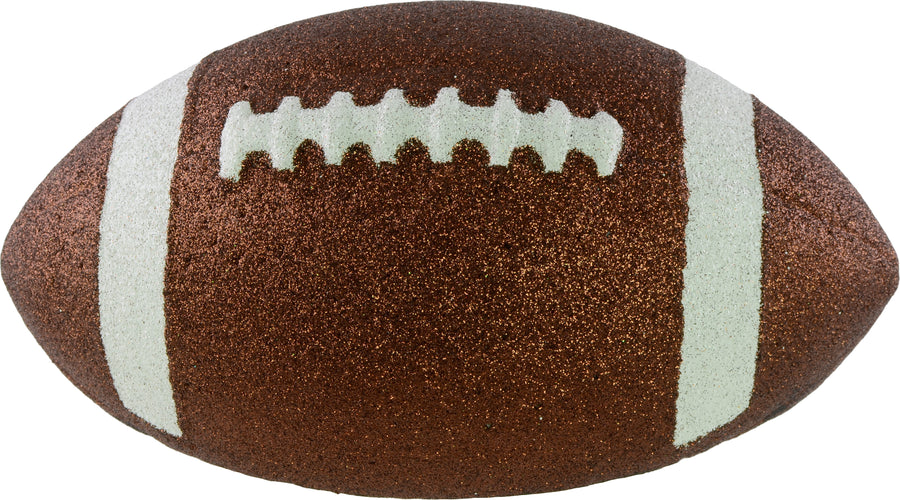 11" Football Accent: Metallic Glitter Brown