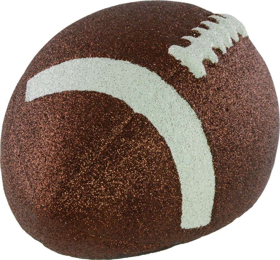 11" Football Accent: Metallic Glitter Brown