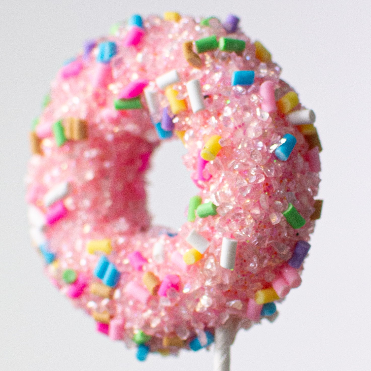 24" Pastel Rainbow Donut Spray