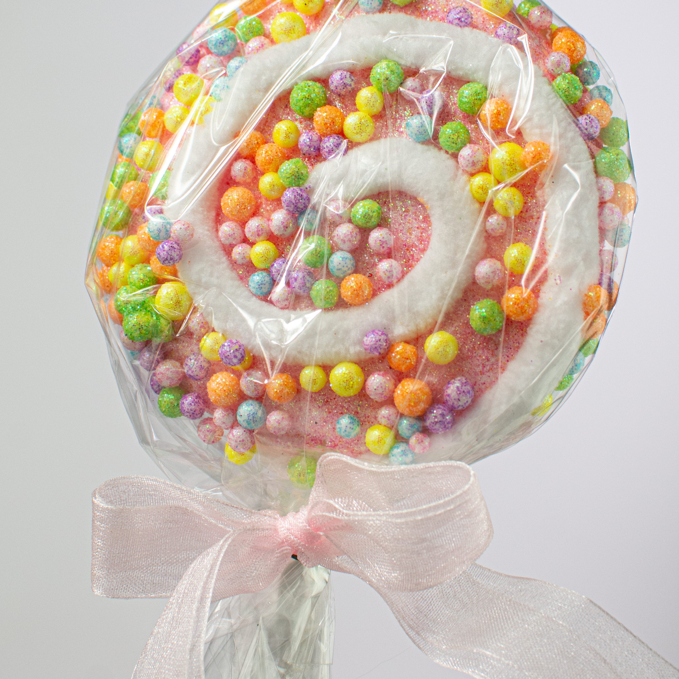 13" Pastel Lollipop Pick: Pink