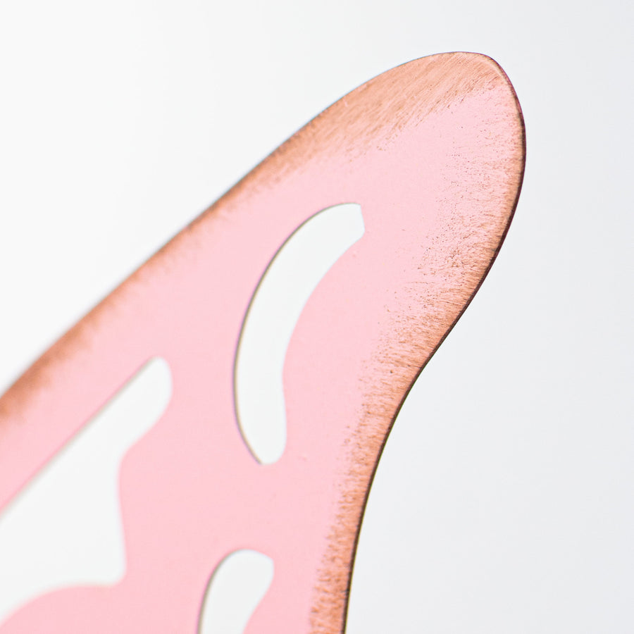 10" Metal Cutout Hanger: Pink Butterfly