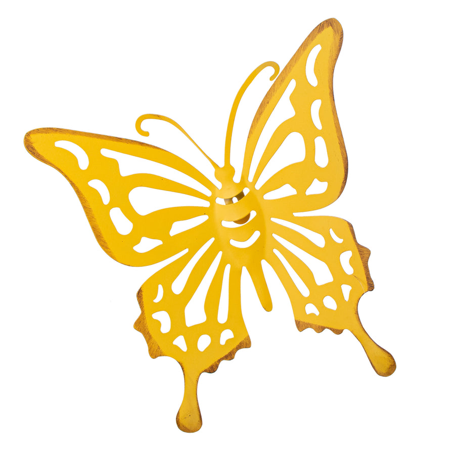 10" Metal Cutout Hanger: Yellow