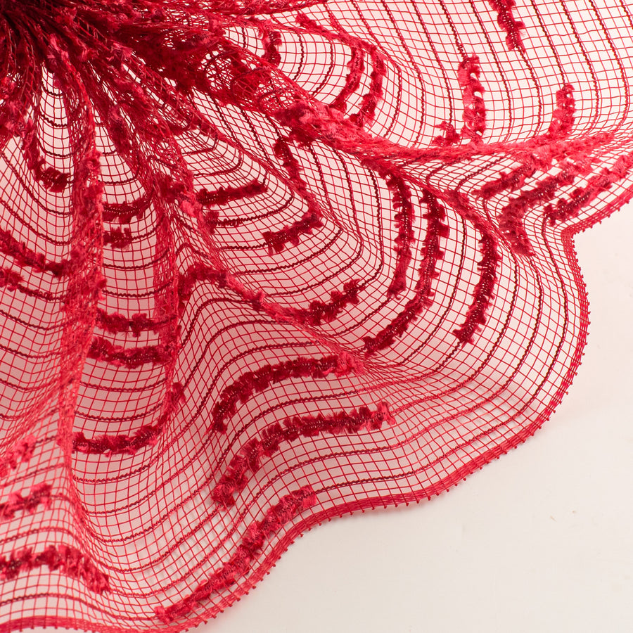 10" Random Double Drift Mesh: Red