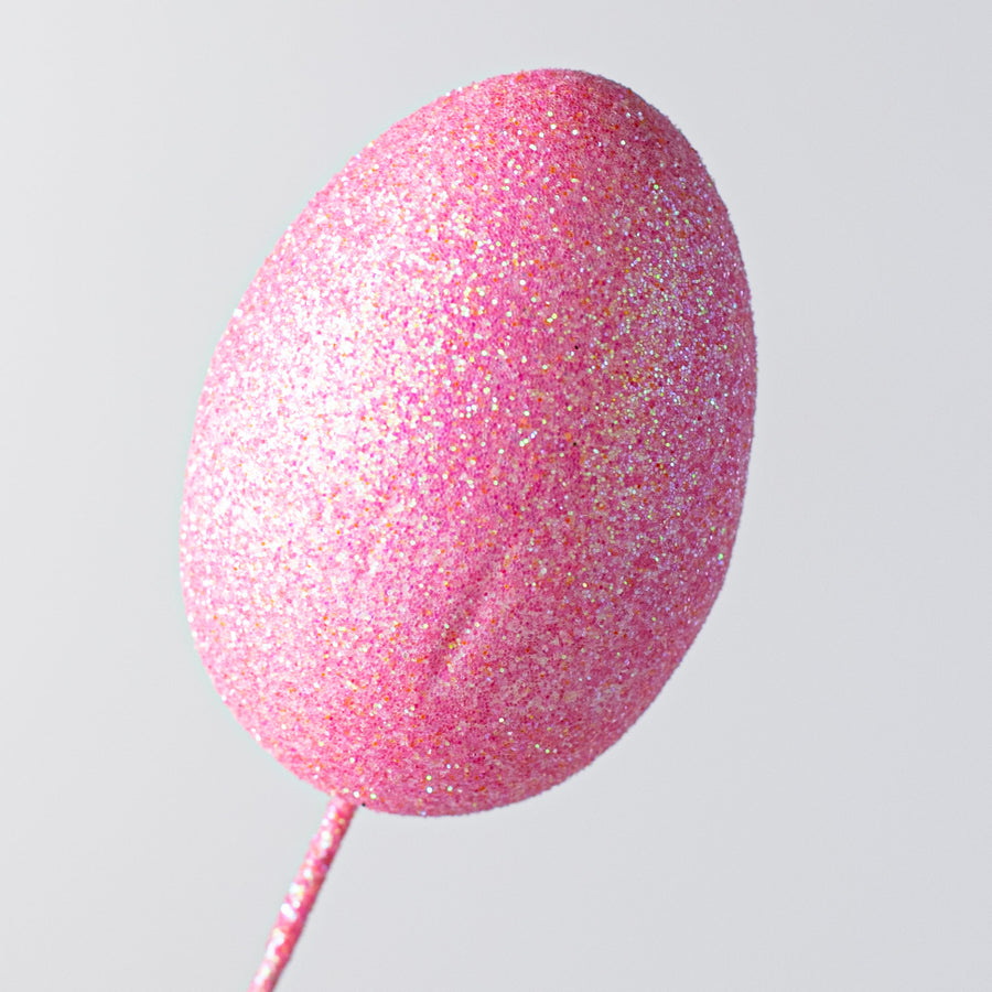15" Glitter Egg Pick Bundle: Spring Multi