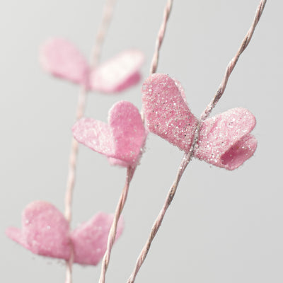 30" Felt Leaf Filler Spray: Pink