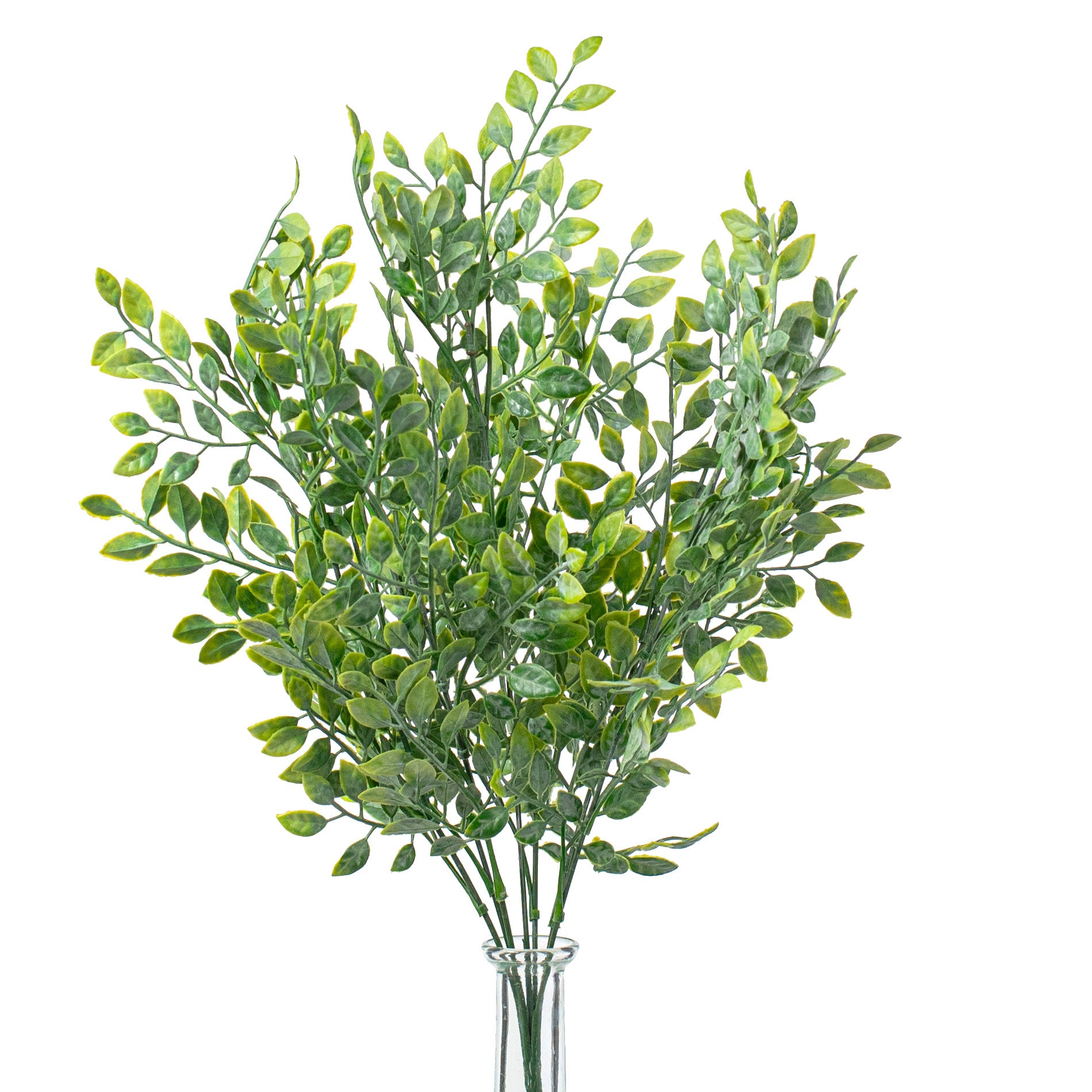17" Green Leaf Foliage Bush