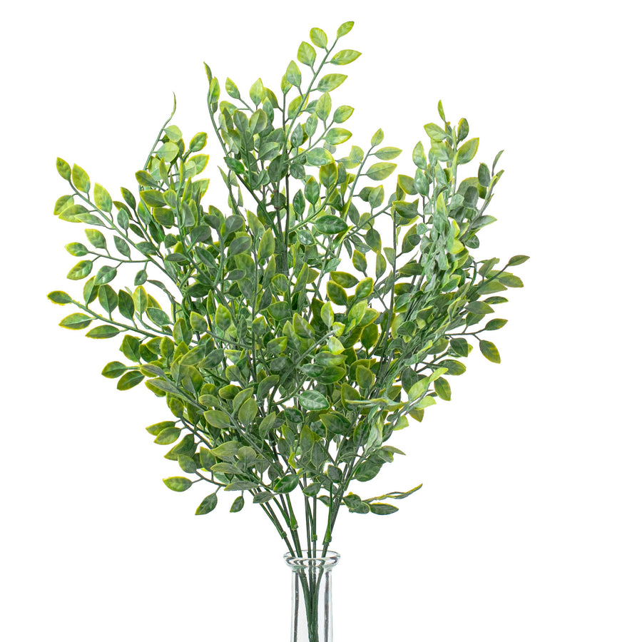 17" Green Leaf Foliage Bush