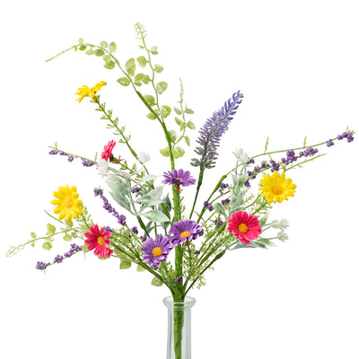 18" Fabric Flower Daisy Filler Spray