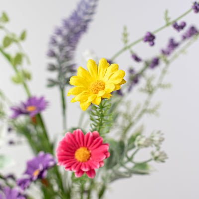 18" Fabric Flower Daisy Filler Spray