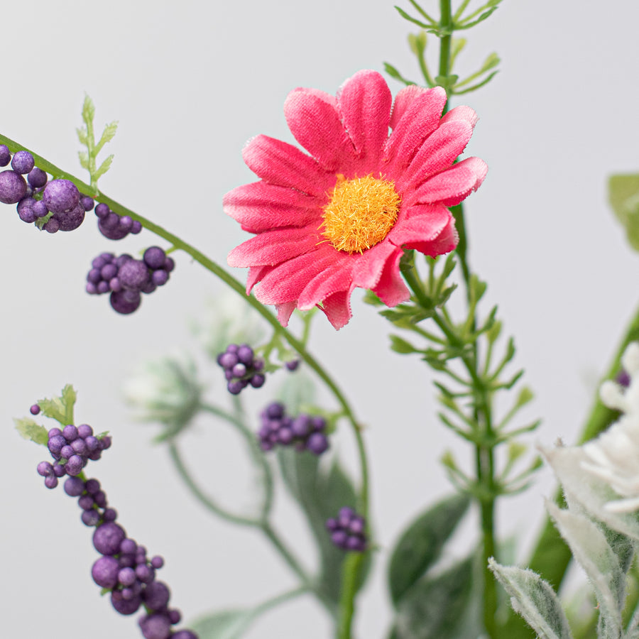 18" Fabric Flower Daisy Filler Spray