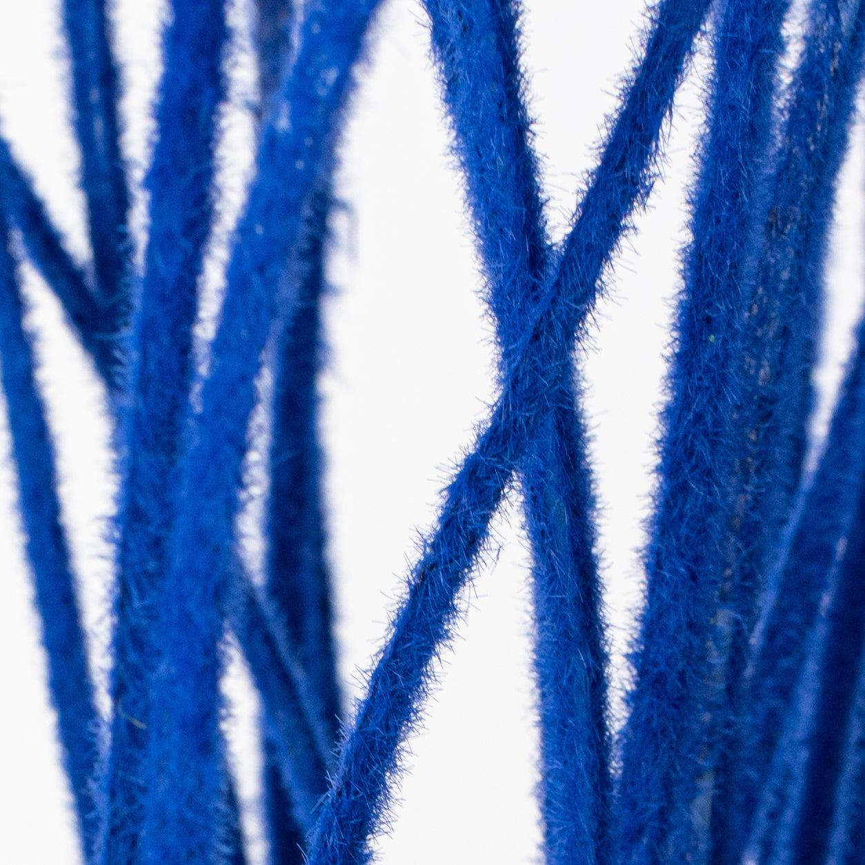 27" Flocked Grass Bush: Royal Blue