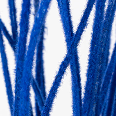 27" Flocked Grass Bush: Royal Blue