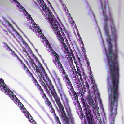 31" Glitter Mini Bead Fishline Spray: Lavender