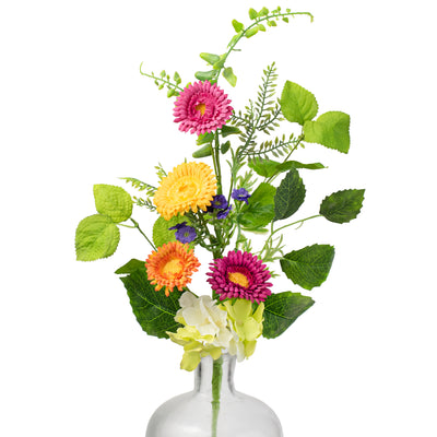 20" Aster & Hydrangea Flower Pick