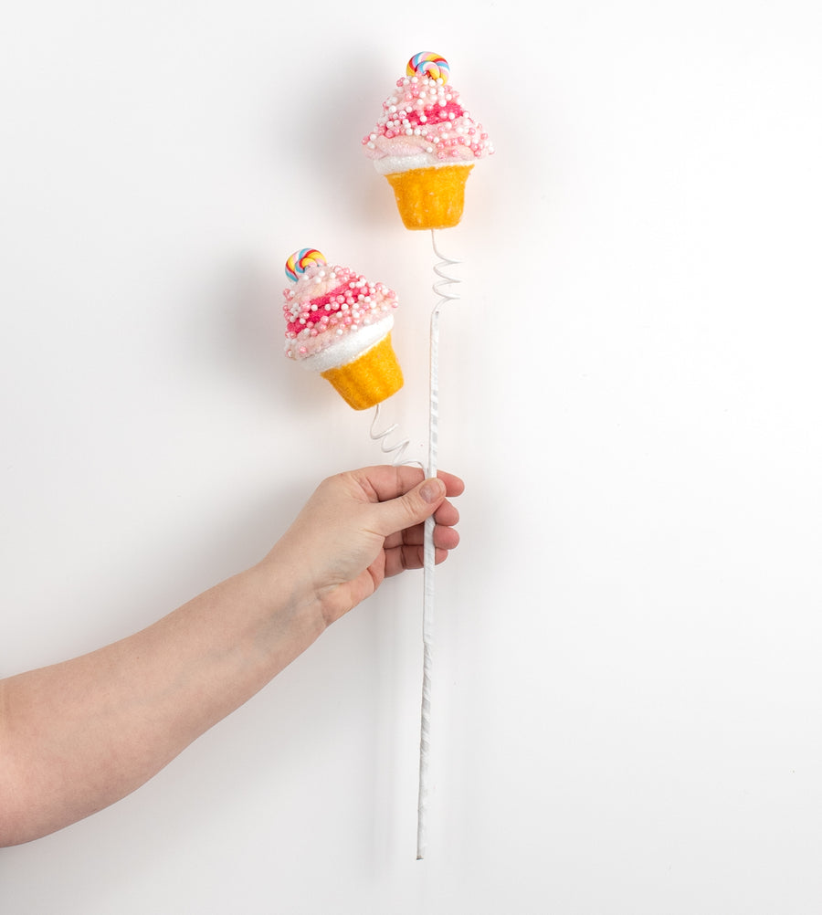 20" Sprinkle Cupcake Spray: Pink