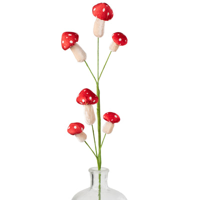 26" Fairytale Mushroom Pick: Red