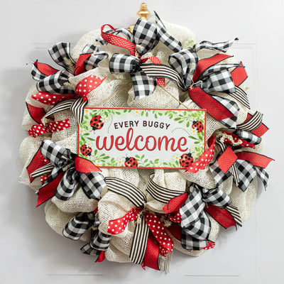 12" Wooden Sign: Every Buggy Welcome