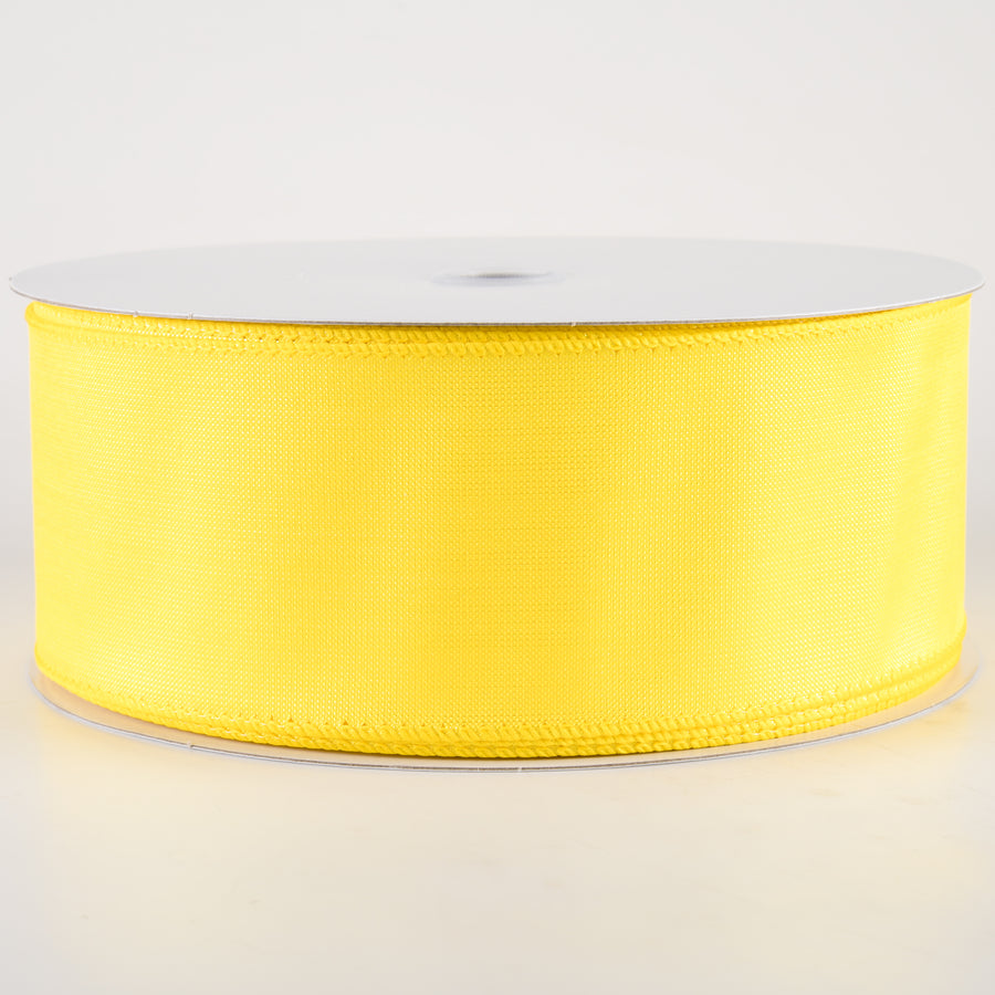 2.5" Lala Iridescent Solid Ribbon: Yellow (50 Yards)