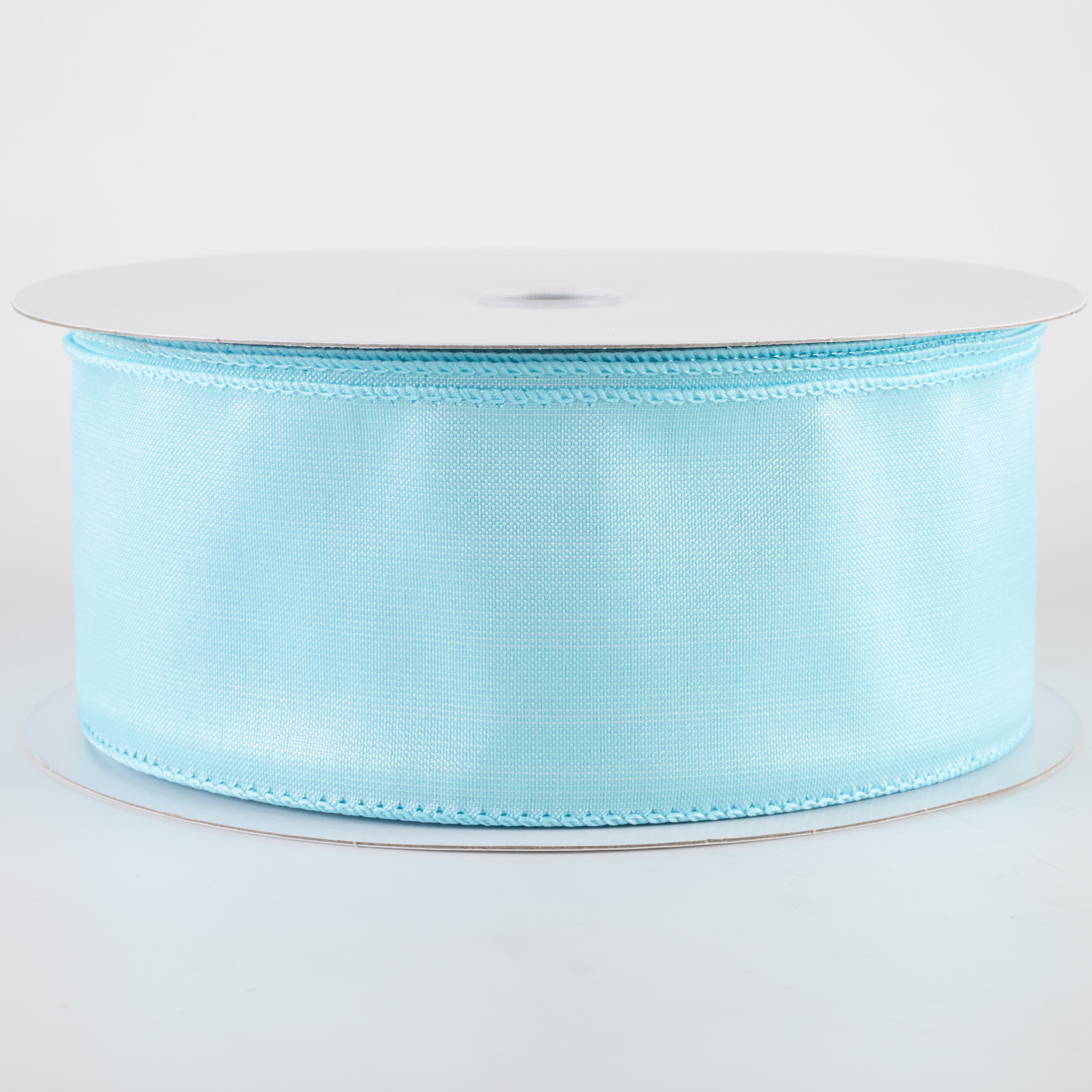 2.5" Lala Iridescent Solid Ribbon: Aqua Blue (50 Yards)