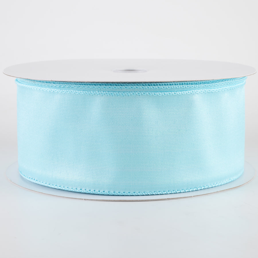 2.5" Lala Iridescent Solid Ribbon: Aqua Blue (50 Yards)
