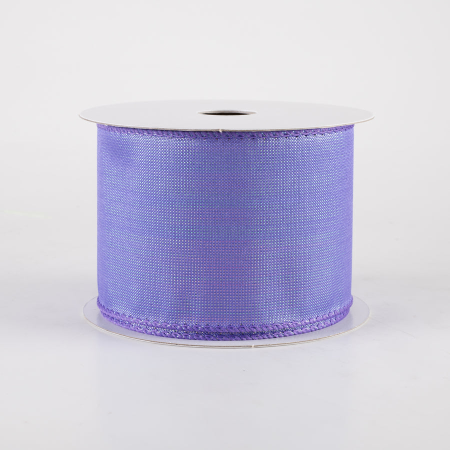 2.5" Lala Iridescent Solid Ribbon: Purple (10 Yards)
