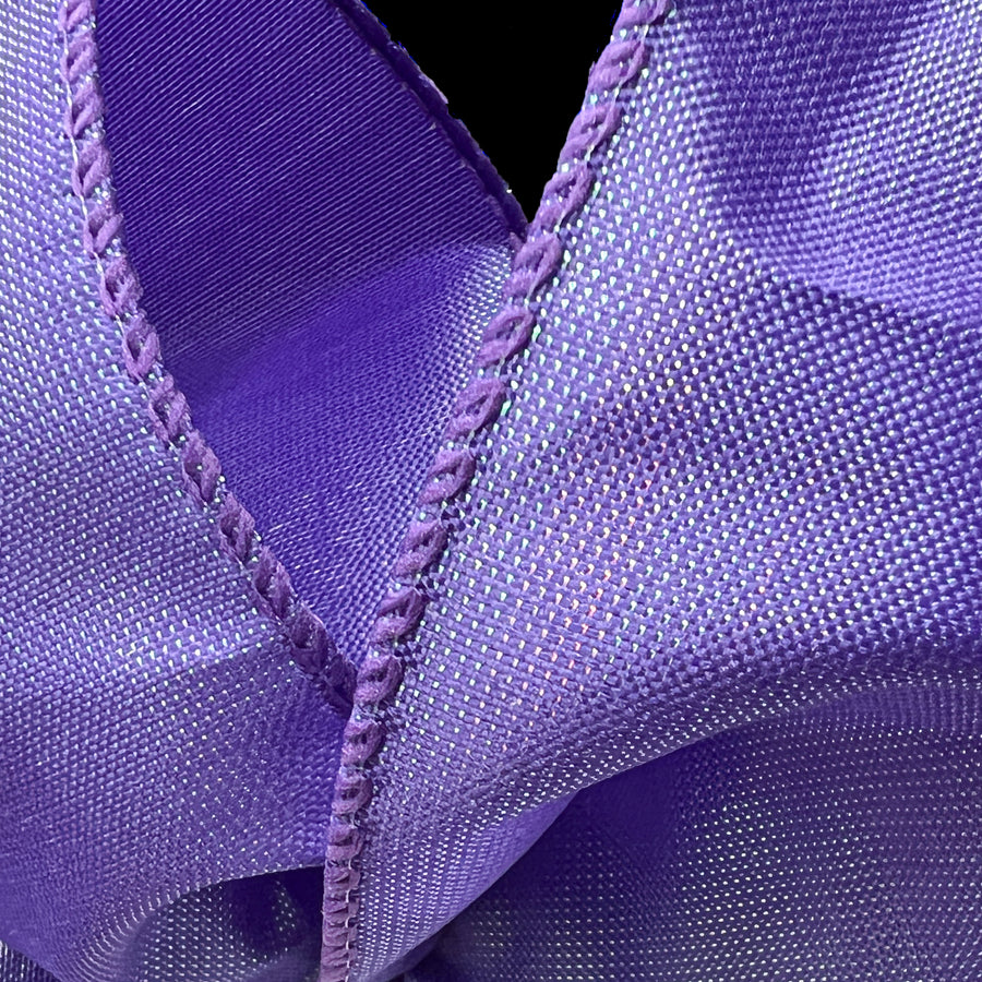 2.5" Lala Iridescent Solid Ribbon: Purple (10 Yards)