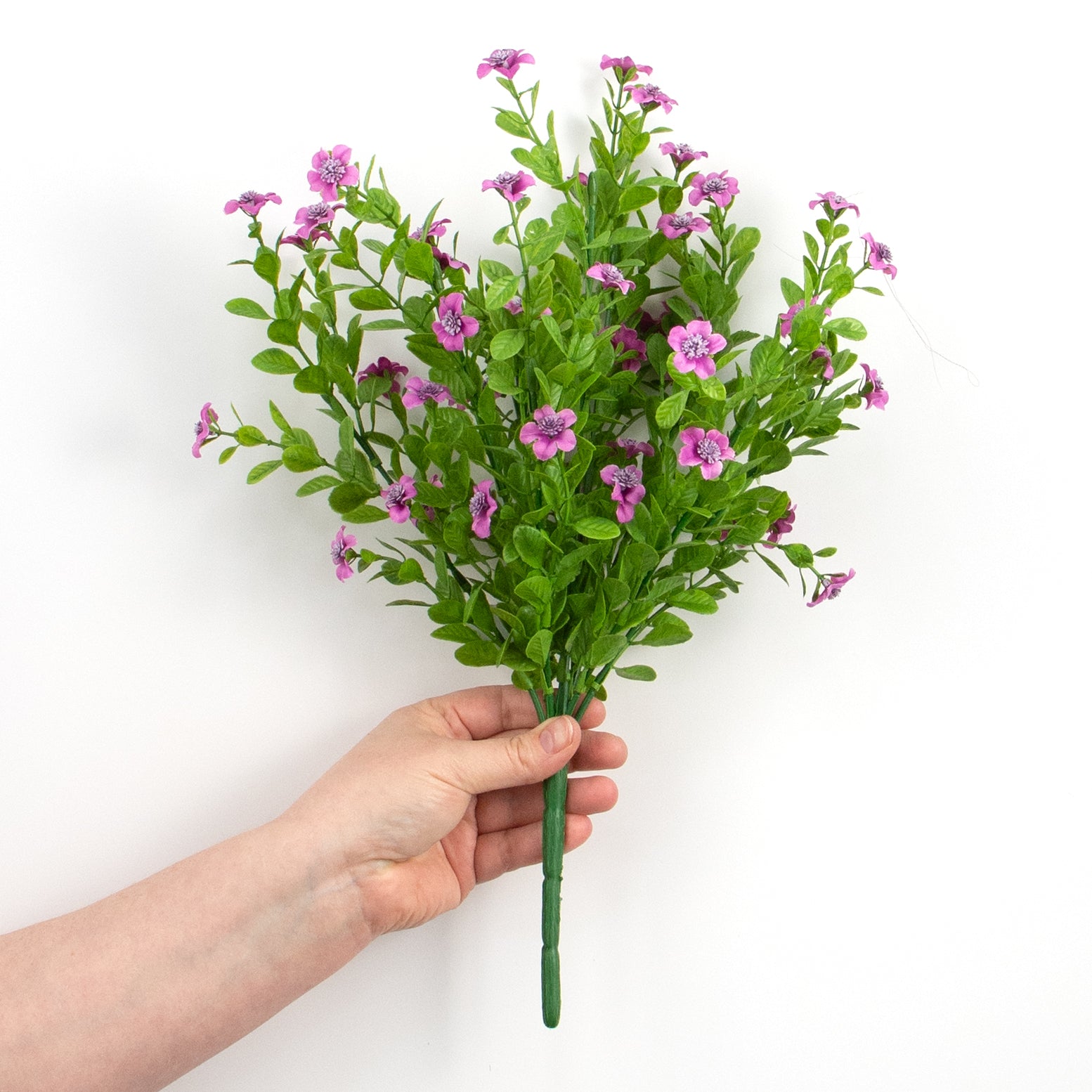 17" Small Flower Filler Bush: Purple