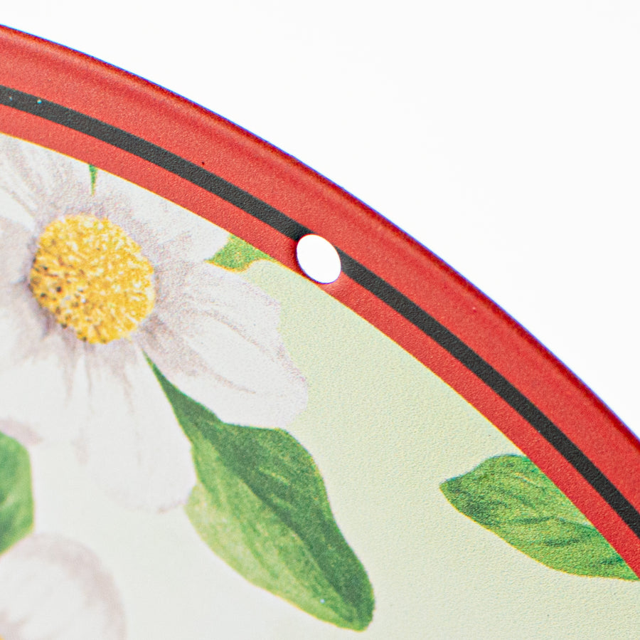 8" Metal Sign: Ladybugs Welcome