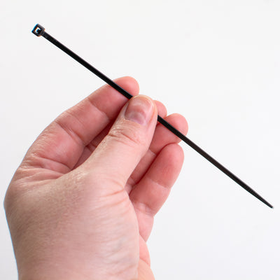 6" x 2.8mm Zip Ties: Black (100)