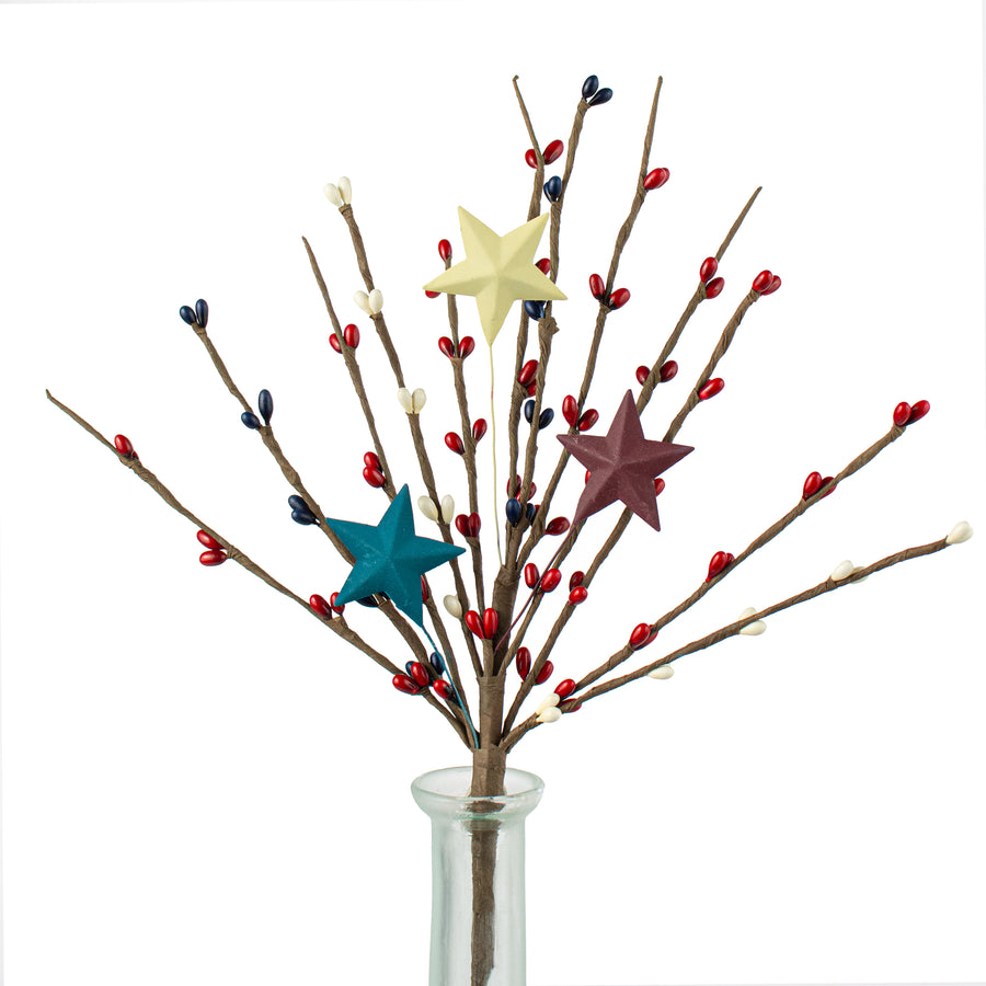 12" RWB Pips with Stars Pick