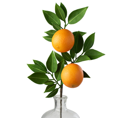 20" Oranges & Leaves Spray