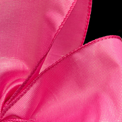 2.5" Lala Iridescent Solid Ribbon: Fuchsia Pink (10 Yards)