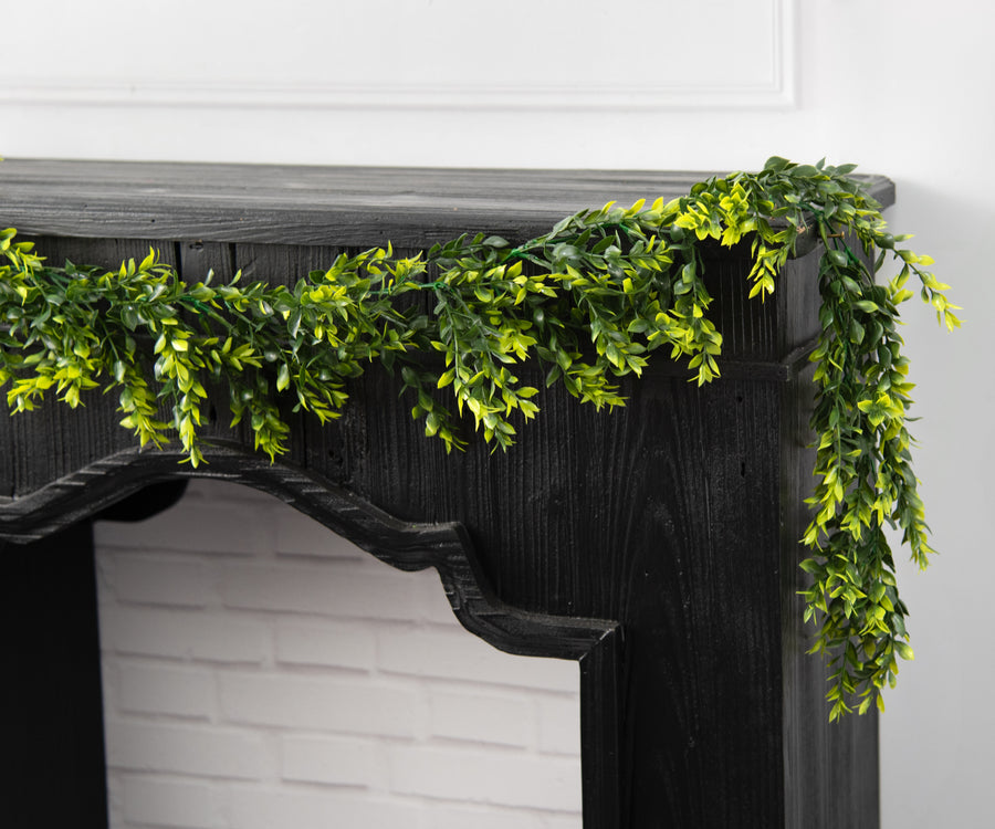 6' Tea Leaf Garland: Green