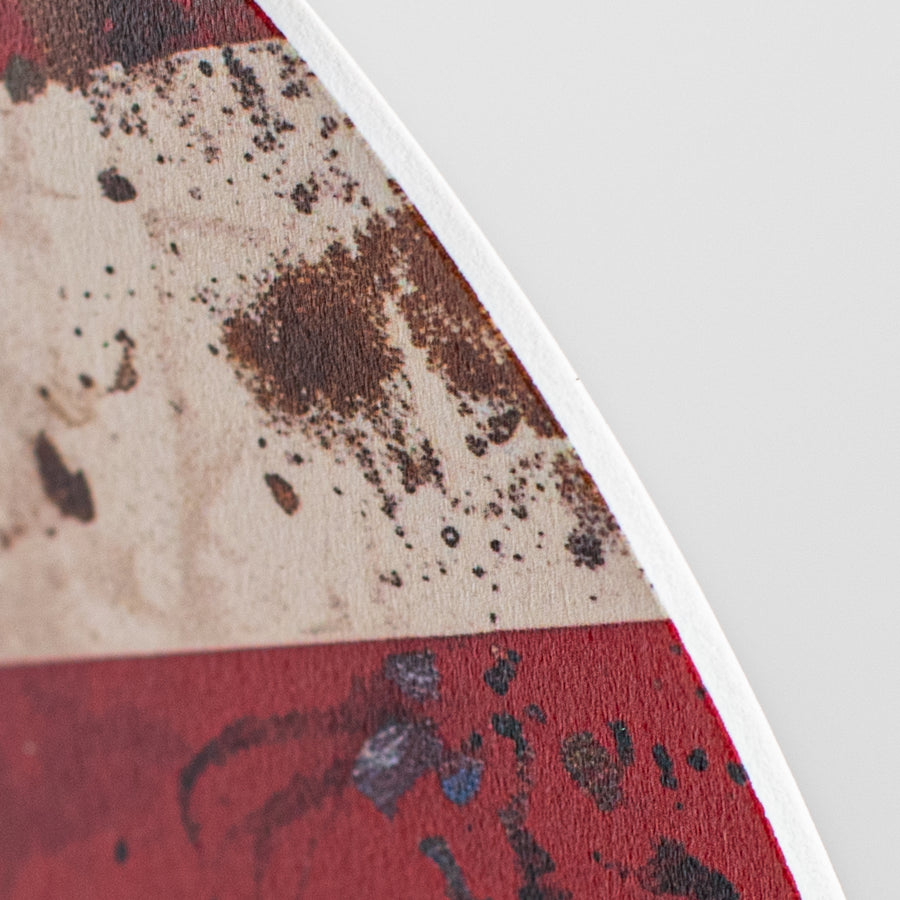 10.5" Round Waterproof Accent: American Flag Eagle