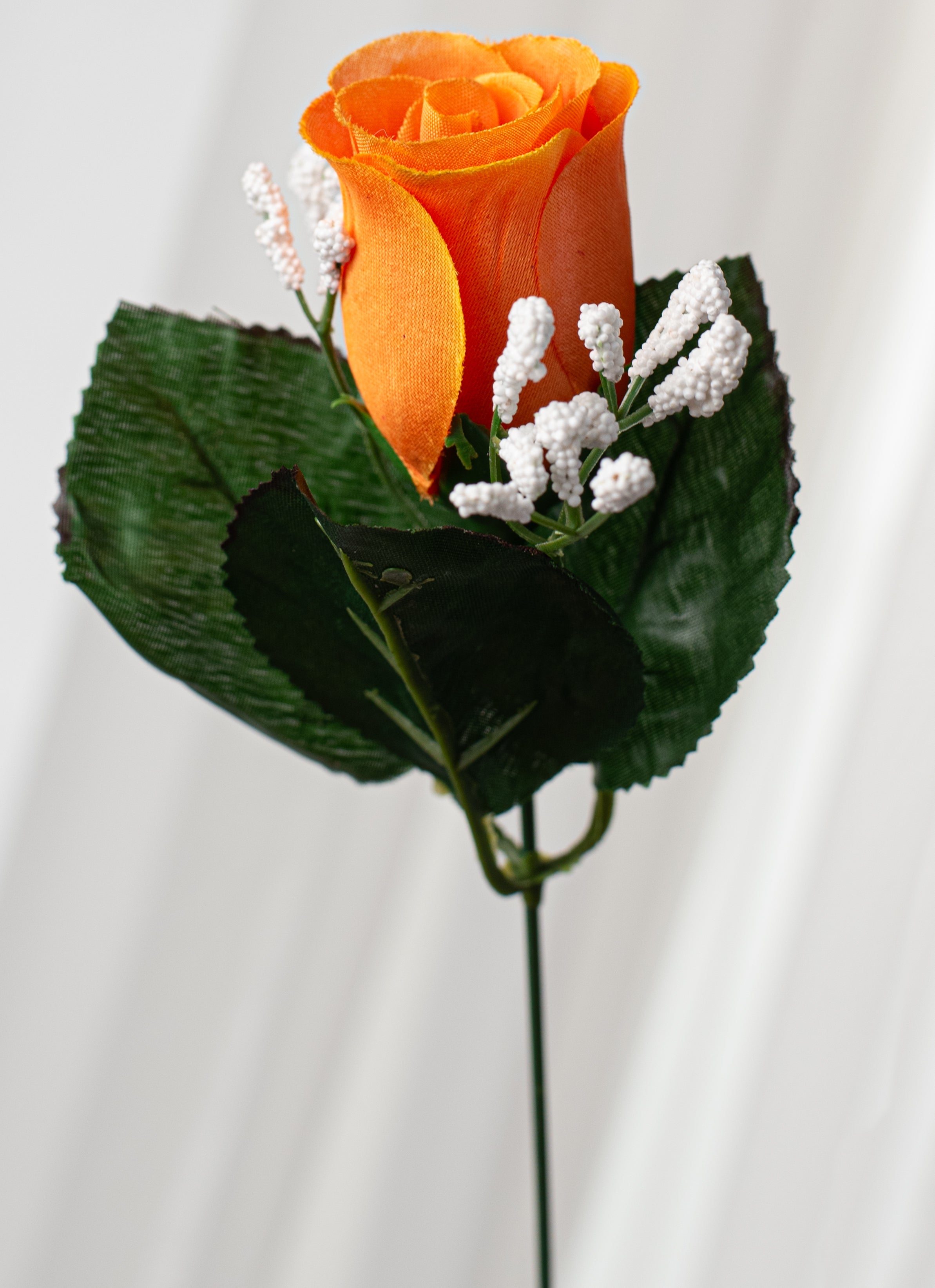 16" Colorfast Lillian Rose Bud Bush: Orange