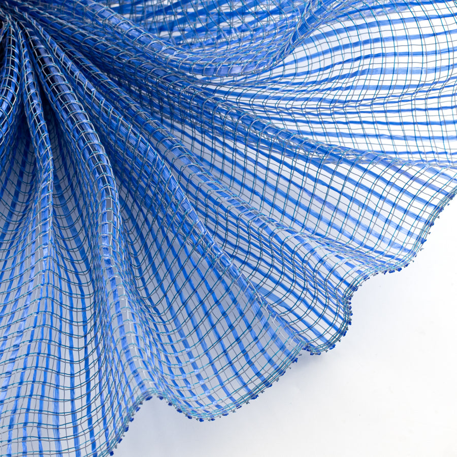 10" Wide Strip Mesh: Country Blue