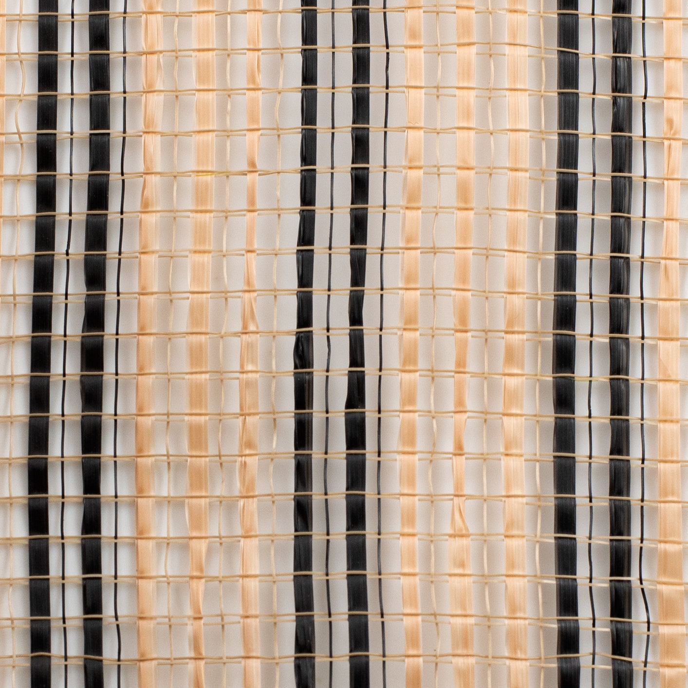 10" Horizontal Wide Strip Mesh: Natural & Black