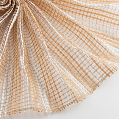 10" Horizontal Wide Strip Mesh: Natural & White