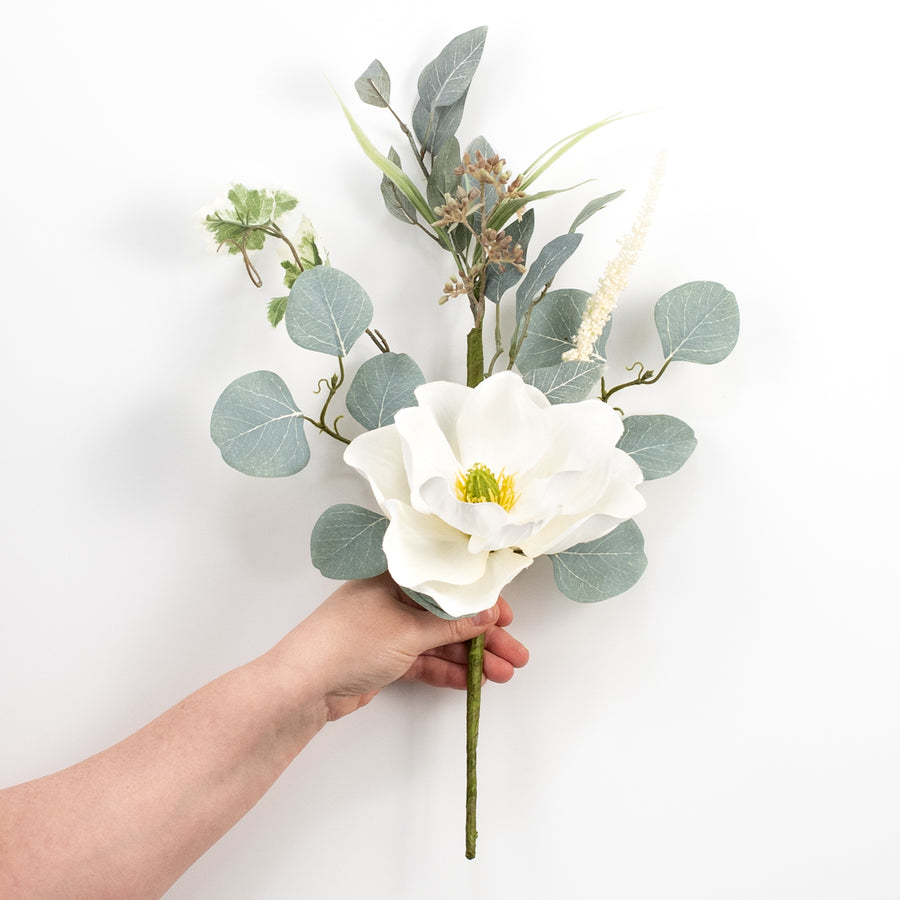 18" Magnolia Eucalyptus Pick
