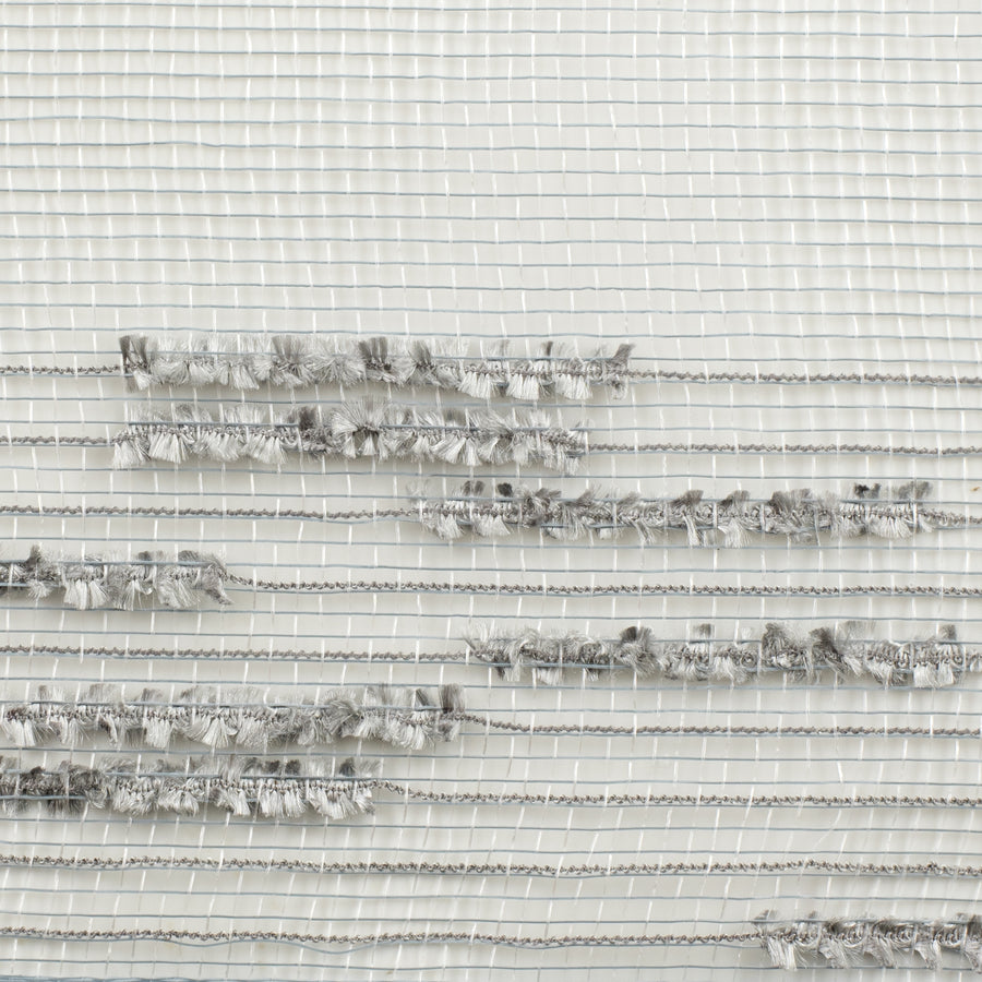 10" Random Double Drift Border Mesh: Silver