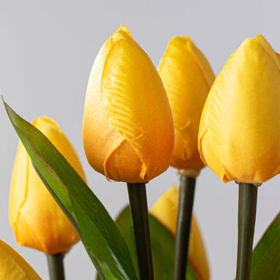 13" Tulip Bush: Yellow (9 Stem)