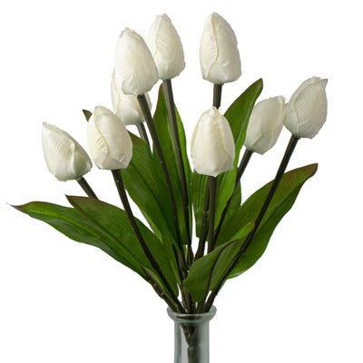 13" Tulip Bush: Cream (9 Stem)