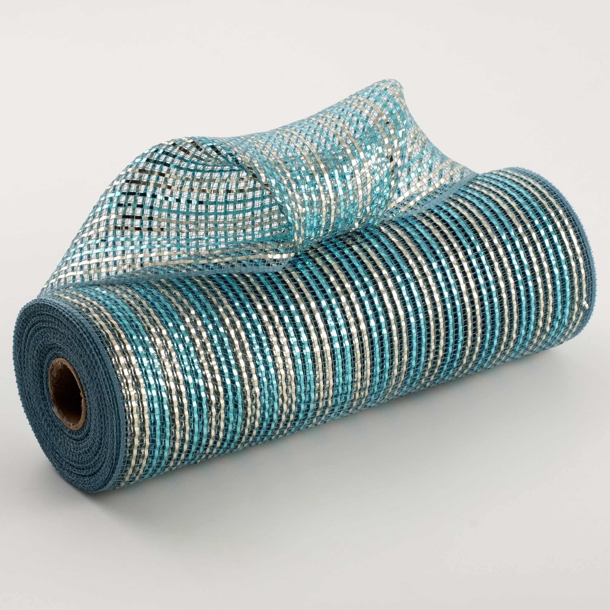 10" Wide Foil Mesh: Light Blue, Champagne & Smoke Blue