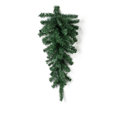 30" Pine Teardrop Swag: Two-Tone Green (70 Tips)