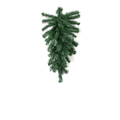 24" Pine Teardrop Swag: Two-Tone Green (55 Tips)