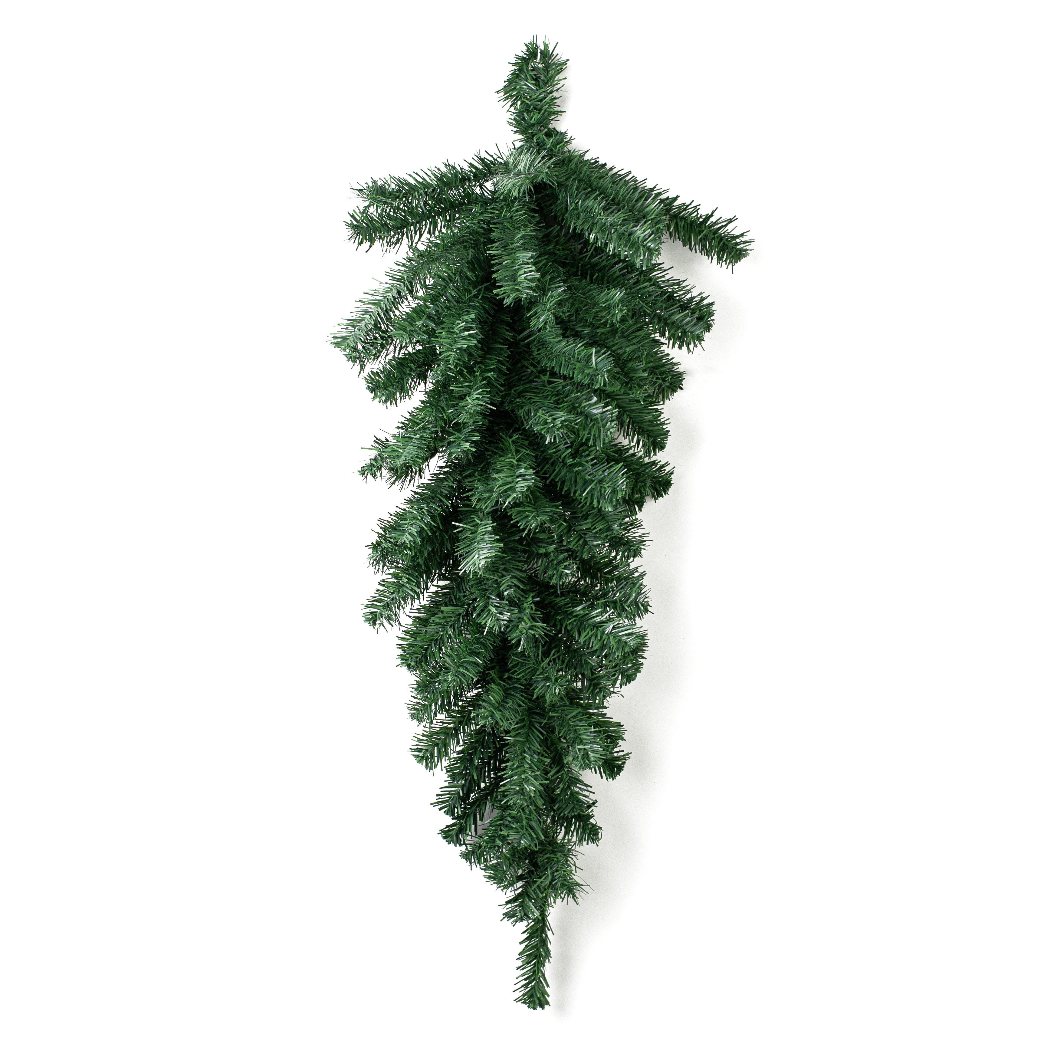 36" Pine Teardrop Swag: Two-Tone Green (90 Tips)