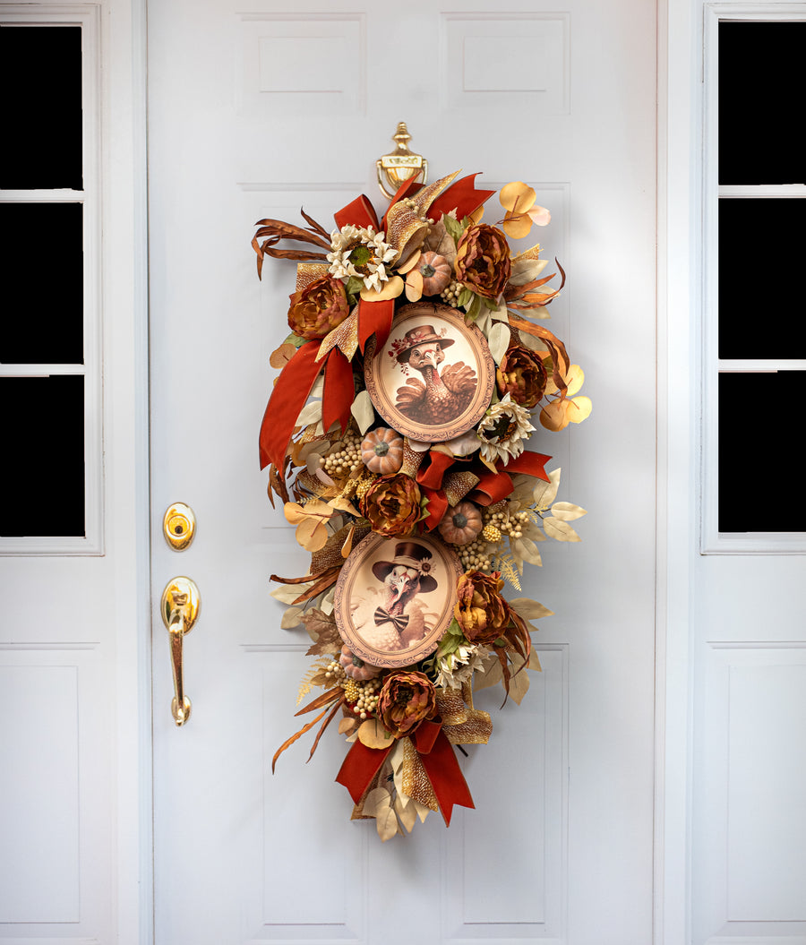 10" Waterproof Sign: Framed Mrs. Turkey
