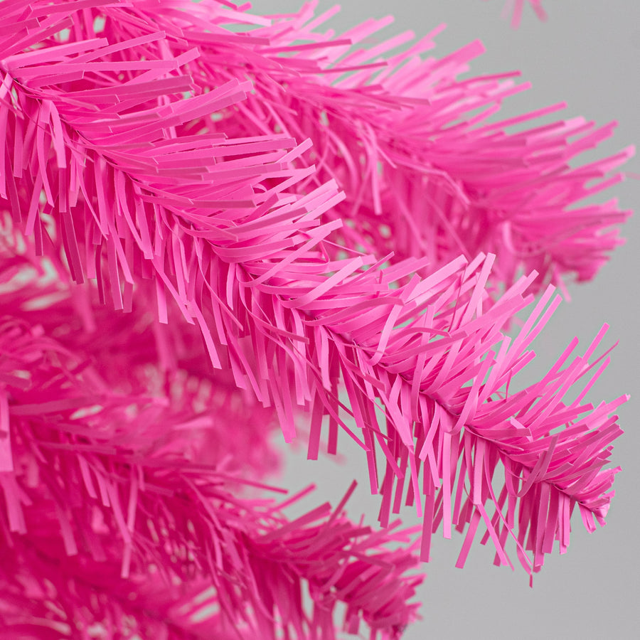 20" Pine Teardrop Swag: Pink (45 Tips)