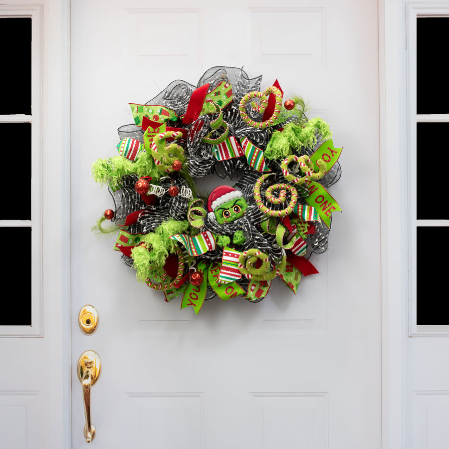 5" Green Christmas Monster Elf Plant Enhancer