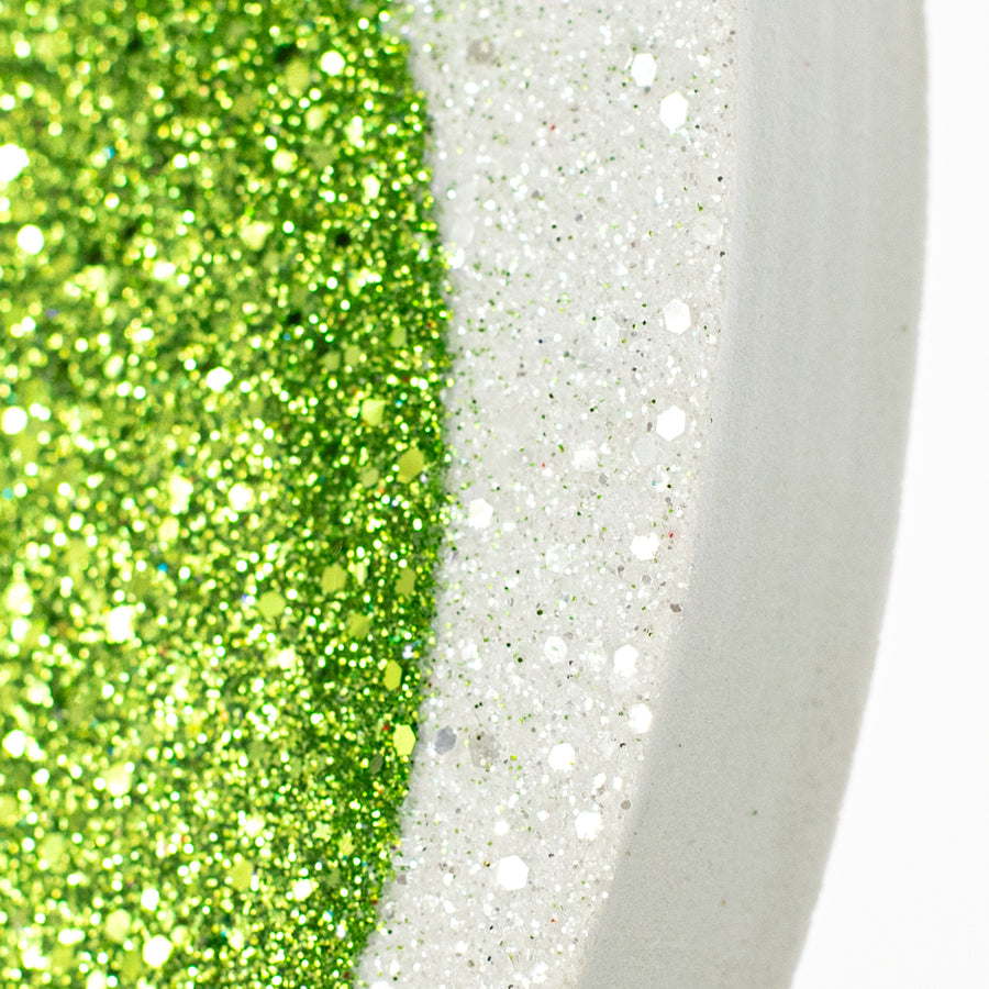 14" Glittered EVA Foam Eyeballs Hanger: Green